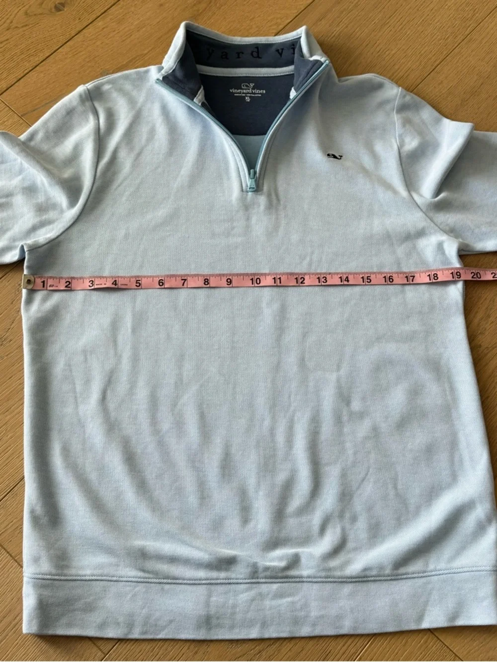 Vineyard Vines Boys Saltwater 1/4 Zip Blue Size XL